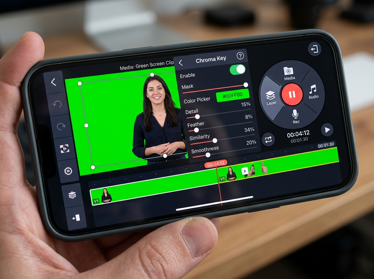 kinemaster green screen