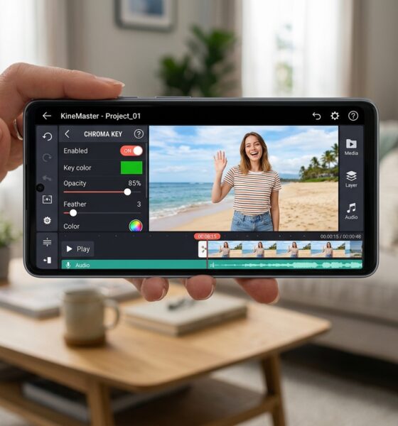 kinemaster green screen effect