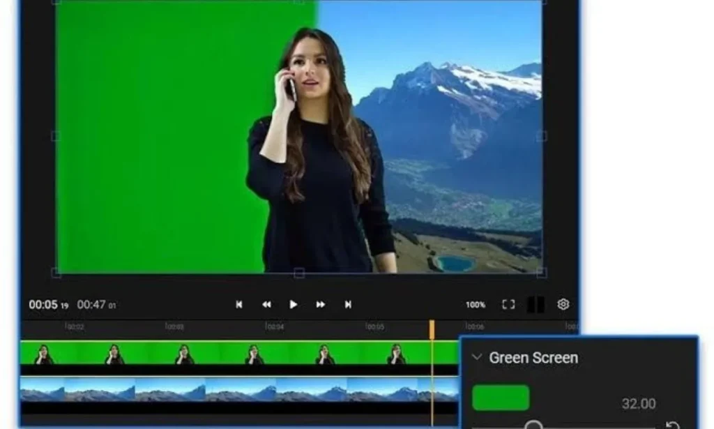 KineMaster mobile video editing workspace